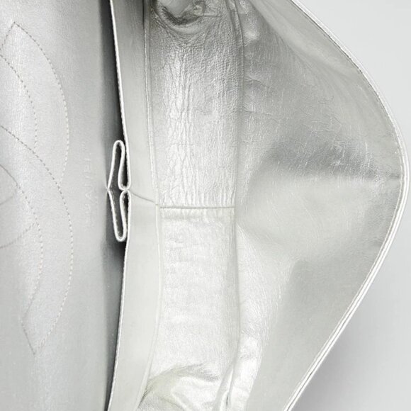 Chanel Silver Reissue 2.55 Quilted Lambskin Leather 227 Jumbo Flap Bag - Picture 6 of 11